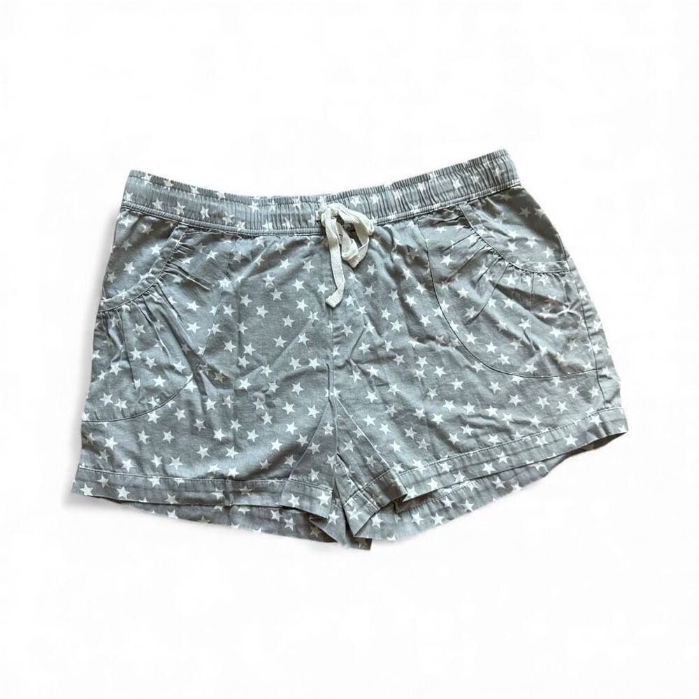 Womens Adore Me Intimates Star Print Drawstring Cotton Lounge Sleep Shorts - M